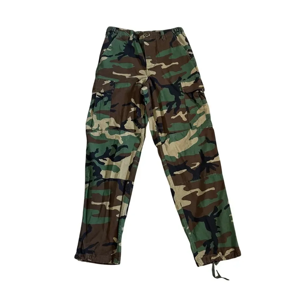 Tru-Spec Military Woodland Pants BDU Mens Size Small Reg Cargo Ripstop